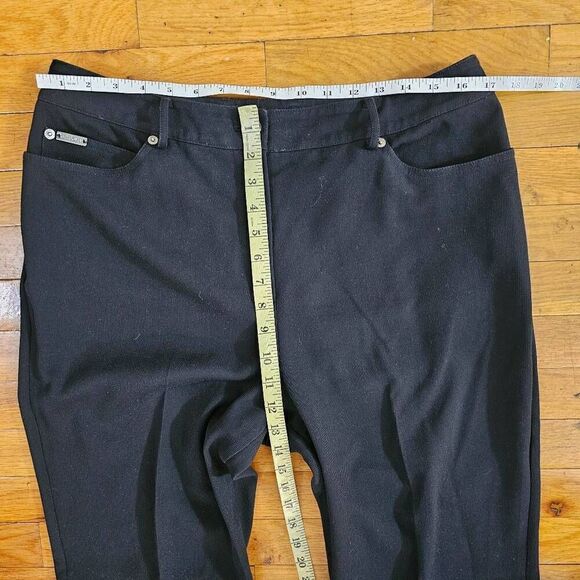 St John Sport by Marie Gray Black Pants Size 14 - Picture 8 of 10